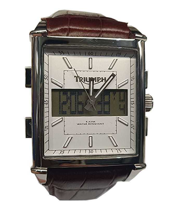 Ρολόι Χειρός TRIUMPH 3023-02 Brown Leather Strap TRIUMPH
